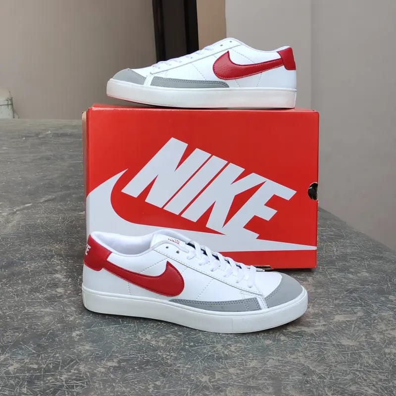 BLAZER LOW white maroon